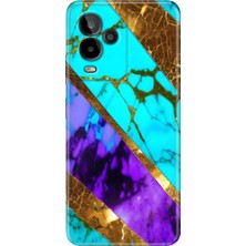 Egstech General Mobile Gm 24 Pro Kılıf Desenli Esnek Silikon Temalı Nezih Mermer