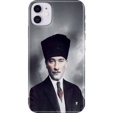 Egstech Apple iPhone 11 Kılıf Renkli Temalı iPhone 11 Silikon Atatürk