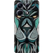 Egstech Infinix Note 30 Pro Kılıf 6.67" Desenli Baskılı Esnek Silikon Kapak Lion Mandala