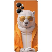 Egstech Casper Via X30-X30 Plus Kılıf Renkli Trendy Kapak Silikon Stil Bear