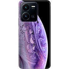 Egstech Vivo Y22S -Y35 Kılıf Desenli Kapak Renkli Tpu Uv World