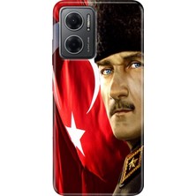 Egstech Xiaomi Redmi Note 11E Kılıf Desenli Design Silikon Mustafa Kemal