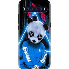 Egstech Tcl 10L Kılıf Baskılı 6.53" Silikon Renkli Resimli Arka Kapak Cool Panda