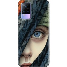 Egstech Vivo V21 Kılıf 6.44 Inc Desenli Silikon Esnek Uyumlu Kapak Siluet