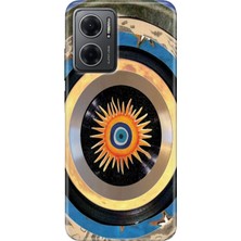 Egstech Xiaomi Redmi Note 11E Kılıf Desenli Design Silikon Nazar