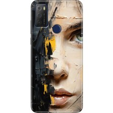 Egstech Tcl 20E Kılıf Desenli Silikon Kampanyalı Kapak Beauty