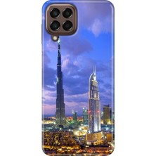 Egstech Samsung Galaxy M33 Kılıf Baskılı Esnek Silikon Kapak Dubai