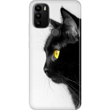 Egstech General Mobile Gm 21 Plus Kılıf Baskılı Silikon Kapak Kedi Bakışı