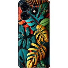 Egstech Tecno Spark 20 - 20C Kılıf Renkli Temalı Tarz Silikon Renkli Orman