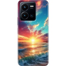 Egstech Vivo Y22S -Y35 Kılıf Desenli Kapak Renkli Tpu Uv Okyanus