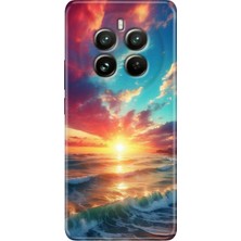 Egstech Realme 12 Pro (RMX3842) Uyumlu Kılıf Renkli Rubber Silikon Okyanus