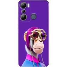 Egstech Infinix Hot 20I Kılıf Esnek Silikon Kapak Cover Monkey