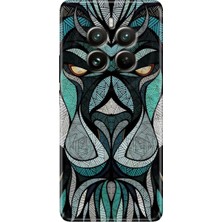 Egstech Realme 12 Pro (RMX3842) Uyumlu Kılıf Renkli Rubber Silikon Lion Mandala