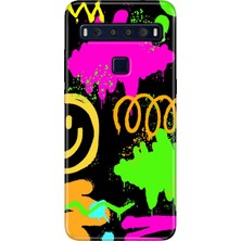 Egstech Tcl 10L Kılıf Baskılı 6.53" Silikon Renkli Resimli Arka Kapak Smile