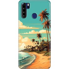 Egstech Reeder P13 Blue Max Kılıf Desenli Kapak Baskı Uv Malibu