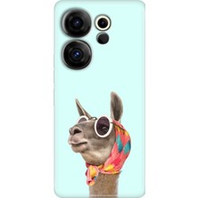 Egstech Tecno Camon 20 Premier 5g Kılıf (CK9N) Uyumlu Desenli Silikon Deve