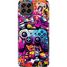 Egstech Samsung Galaxy M33 Kılıf Baskılı Esnek Silikon Kapak Gamer