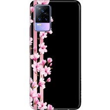 Egstech Vivo V21 Kılıf Resimli Desenli Silikon Esnek Uyumlu Kapak Natural