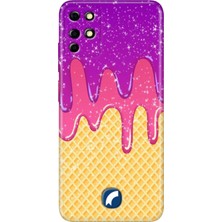 Egstech Reeder S19 Max Kılıf Desenli Designer Baskılı Silikon Kapak Krema