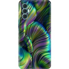 Egstech Tecno Spark 8 Pro Kılıf Renkli Silikon Kapak Holographic