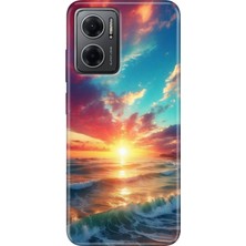Egstech Xiaomi Redmi Note 11E Kılıf Desenli Design Silikon Okyanus