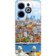 Egstech Infinix Hot 40 Pro Kılıf Temalı Baskılı Desenli Resimli Silikon Istanbul