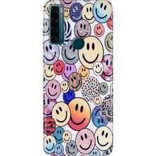 Egstech Tcl 20 Se Kılıf Baskılı Silikon Renkli Resimli Arka Kapak Emojix