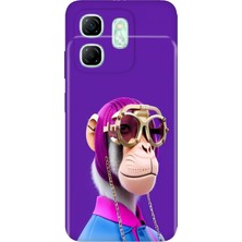 Egstech Infinix Hot 50I - Smart 9 Kılıf Desenli Kapak Renkli Tpu Uv Monkey