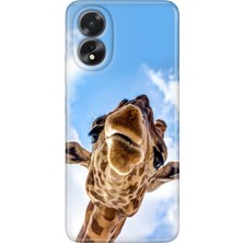 Egstech Oppo A38 Kılıf (CPH2579) Uyumlu Silikon Desenli Kalıplı Kapak Öpücük