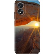 Egstech Oppo A38 Kılıf (CPH2579) Uyumlu Silikon Desenli Kalıplı Kapak Sun