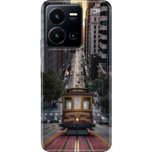 Egstech Vivo Y22S -Y35 Kılıf Desenli Kapak Renkli Tpu Uv California