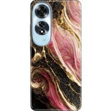 Egstech Oppo A60 Kılıf (CPH2631) Uyumlu Silikon Desenli Kalıplı Ermer Seattle Mermer
