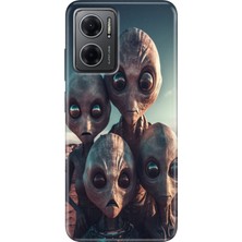 Egstech Xiaomi Redmi Note 11E Kılıf Desenli Design Silikon Ufo