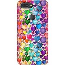 Egstech General Mobile Gm 9 Pro Kılıf Desenli Esnek Silikon Kapak Uv Kalp Çizim