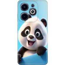Egstech Infinix Hot 40 Pro Kılıf Temalı Baskılı Desenli Resimli Silikon Panda