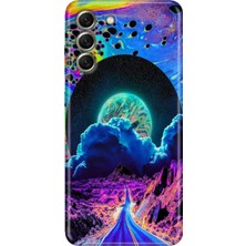 Egstech Samsung Galaxy S21 Fe Kılıf Desenli Kapak Renkli Tpu Uv Dream Road