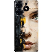 Egstech Tecno Spark 20 - 20C Kılıf Renkli Temalı Tarz Silikon Beauty