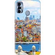 Egstech Tecno Spark 7 Pro Kılıf Renkli Silikon Istanbul
