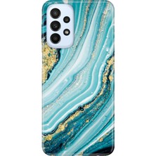 Egstech Samsung Galaxy A23 Kılıf Silikon Tasarım Stok Simli Taş