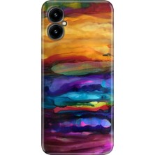 Egstech Omix X3 Kılıf Renkli Temalı Silikon Sulu Boya