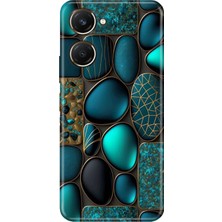 Egstech Vivo Y18 Kılıf Desenli Silikon Vivo Y18 Kapak Marble