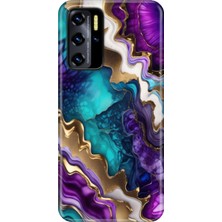 Egstech Reeder P13 Blue 2021 Kılıf Desenli Kapak Silikon Cover Keskin Ametist