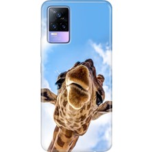 Egstech Vivo V21 Kılıf 6.44 Inc Desenli Silikon Esnek Uyumlu Kapak Öpücük