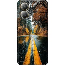Egstech Realme 12 Lite Kılıf Renkli Rubber Baskılı Silikon Korku Yolu