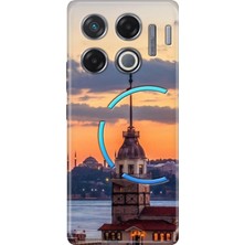 Egstech Infinix Gt 20 Pro Kılıf Renkli Esnek Silikon Kız Kulesi