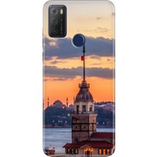 Egstech Tcl 20E Kılıf Desenli Silikon Kampanyalı Kapak Kız Kulesi