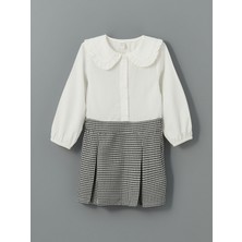 Lc Waikiki Yeni Sezon Pamuklu Ekose Desenli Kız Çocuk Elbise