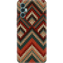 Egstech Tecno Spark 8 Pro Kılıf Renkli Silikon Kapak Zikzak