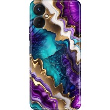 Egstech Tecno Camon 19 Neo Kılıf (CH6I) Uyumlu Desenli Silikon Keskin Ametist