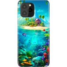 Egstech Oukitel C21 Pro / Plus Uyumlu Kılıf Desenli Silikon Renkli Tpu Uv Island